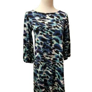 Hourglass detailed 3/4 sleeve dress women's size XS (L11)